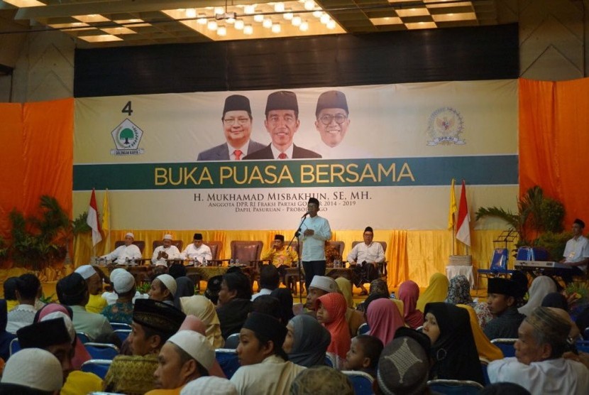 Legislator Partai Golkar Mukhamad Misbakhun menggelar acara buka puasa bersama para elawan pendukungnya, Sabtu (1/6) di Kota Pasuruan. 