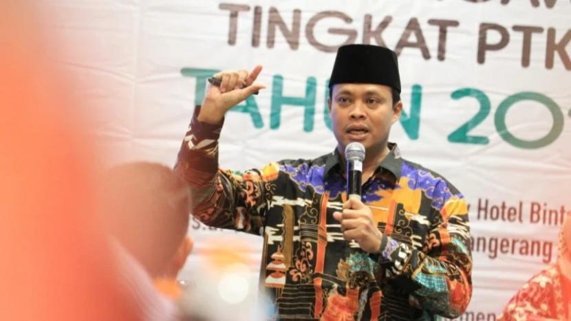 Sekretaris Lembaga Dakwah Pengurus Besar Nahdlatul Ulama (LD PBNU), KH Nurul Badruttamam, menyampaikan rekomendasi internal yang dihasilkan dalam Rapat Kerja Nasional (Rakernas) LD PBNU Ke-IX di Asrama Haji Pondok Gede Jakarta pada 25-27 Oktober 2022.