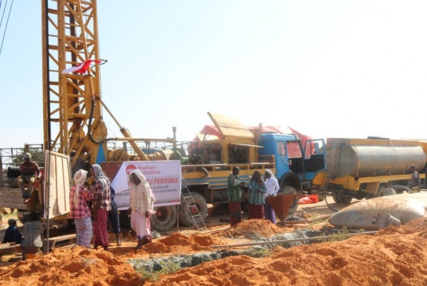 Lembaga Kemanusiaan PKPU- Human Initiative secara resmi memulai pembangunan program jangka panjang Water for Life di Somalia.  