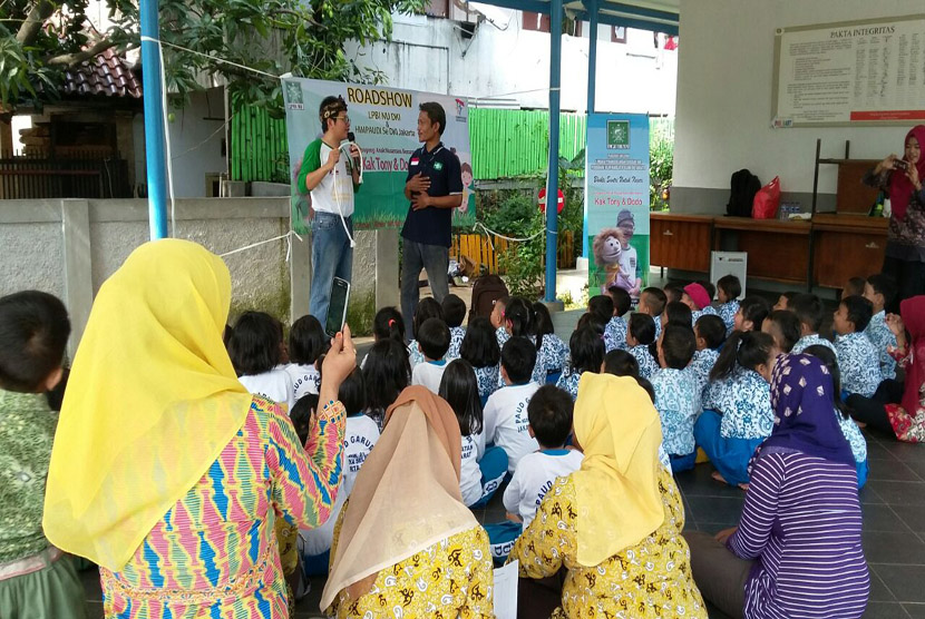 Lembaga Penanggulangan Bencana dan Perubahan Iklim Nahdlatul Ulama (LPBI NU) DKI Jakarta, menyelenggarakan Road Show Dongeng Anak NUsantara, 