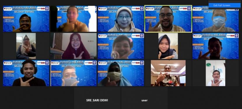 Lembaga Sertifikasi Profesi (LSP) BSI sukses mengikuti surviellans (verifikasi dokumen) oleh Badan Nasional Sertifikasi Profesi (BNSP).