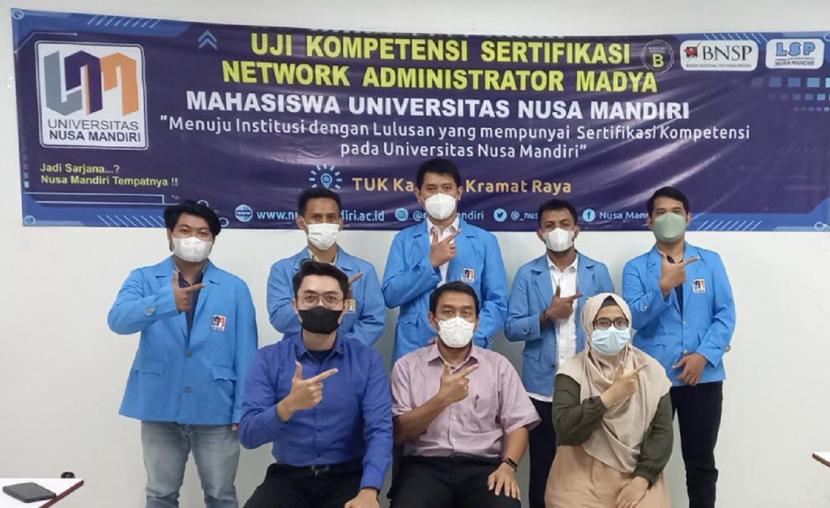 Lembaga Sertifikasi Profesi (LSP) Universitas Nusa Mandiri (UNM) telah melangsungkan uji kompetensi untuk mahasiswa Program Studi (prodi) Informatika, Universitas Nusa Mandiri (UNM).