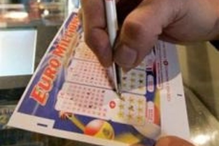 Lembar lotere dari Euromillions.