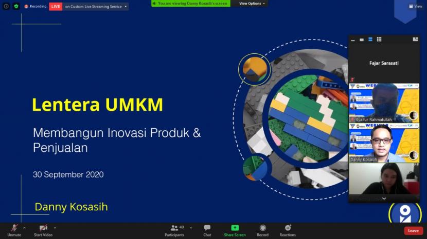 Lentera UMKM STMIK Nusa Mandiri menggelar webinar Lentera UMKM.
