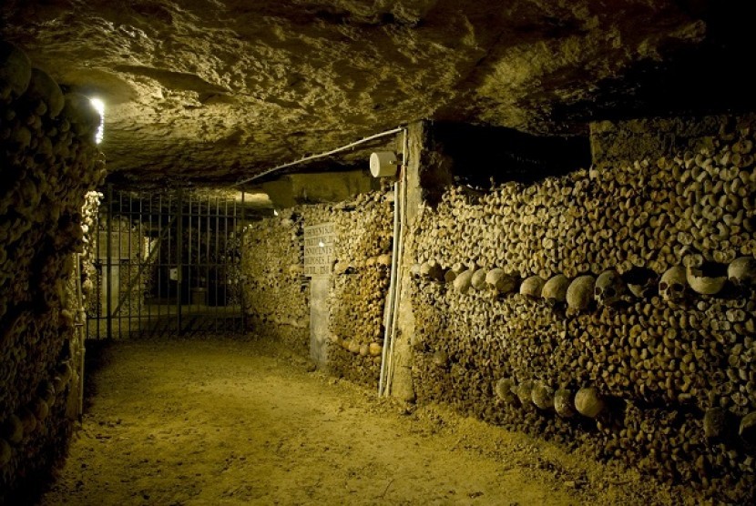 Les Catacombes, Paris, Prancis.
