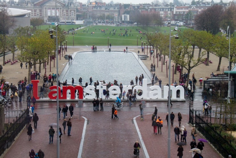 Amsterdam. Ilustrasi.