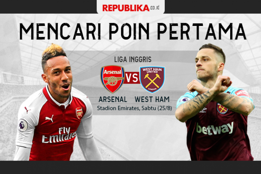 Liga Inggris Arsenal vs West Ham.