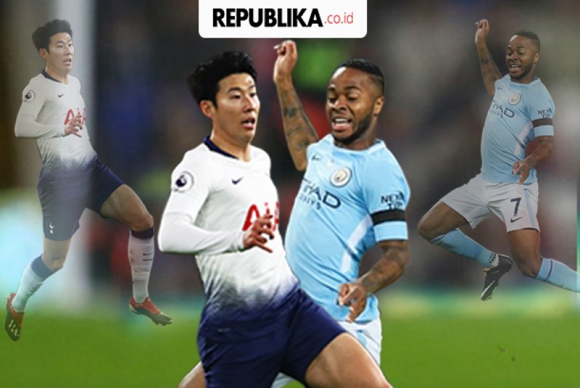 Liga Inggris, Manchester City vs Tottenham Hotspurs.