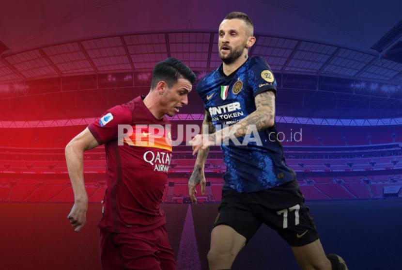 Inter Milan vs AS Roma tersaji di perempat final Coppa Italia.