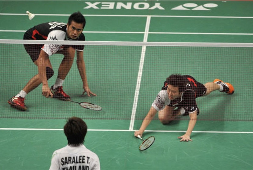  Liliyana Natsir dan Tontowi Ahmad (kiri) 