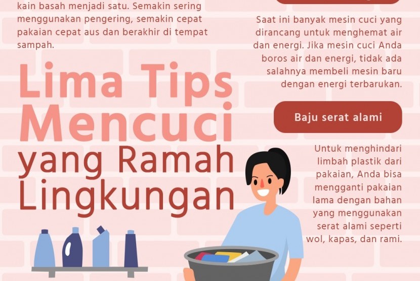 Lima tips mencuci ramah lingkungan