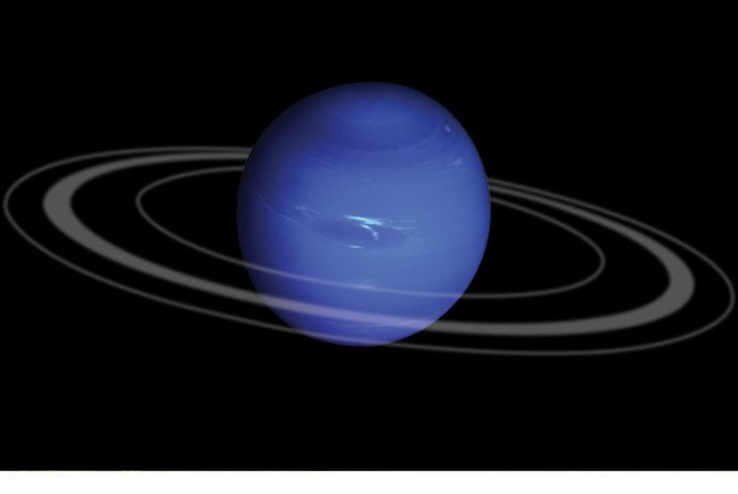 Lingkaran seperti cincin yang mengitari planet Neptunus