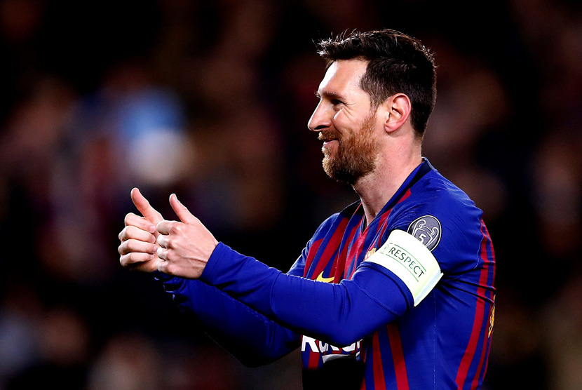 Lionel Messi absen membela Barcelona saat menghadapi Inter Milan pada laga Grup F LIga Champions.