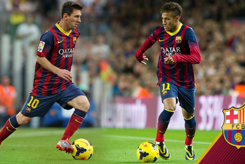 Lionel Messi dan Neymar.