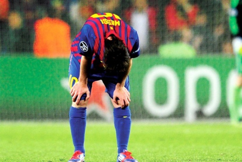 Lionel Messi sedih