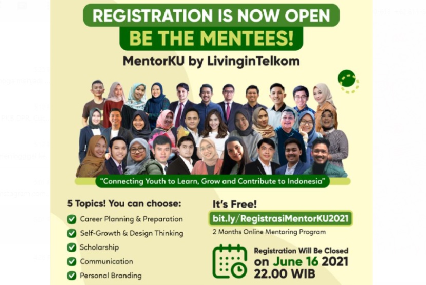 Livingintelkom, komunitas milenial Telkom Indonesia berkolaborasi dengan Kampus Update menyelenggarakan program mentoring yang bertajuk MentorKU by Livingintelkom. 