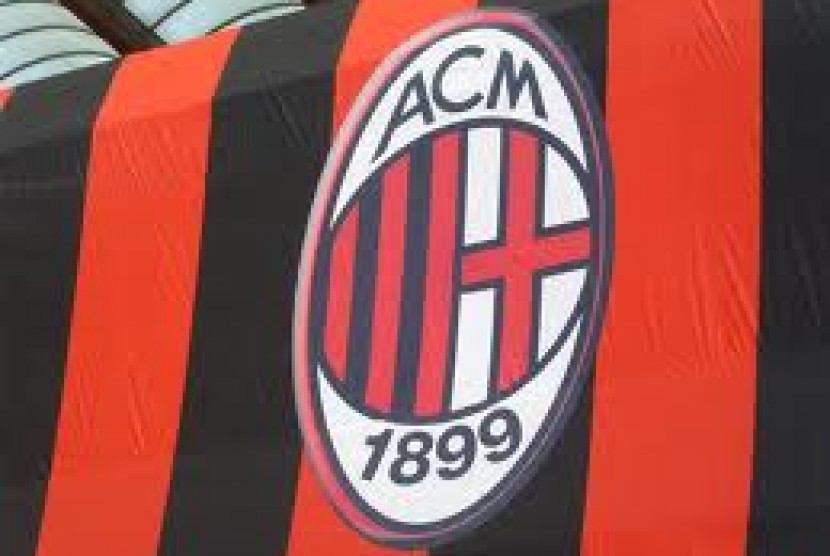 Logo AC Milan (ilustrasi). Milan dilaporkan di ambang mendapatkan kiper muda timnas Prancis U-17.