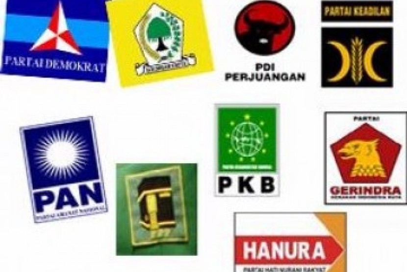 Logo dan lambang partai politik di Indonesia.