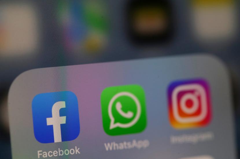 Logo Facebook, Whatsapp, dan Instagram. Komisi Eropa mengusulkan aturan baru yang akan mengamati aplikasi perpesanan, seperti WhatsApp, iMessage, dan Facebook Messenger untuk konten pelecehan seksual anak dan child grooming.