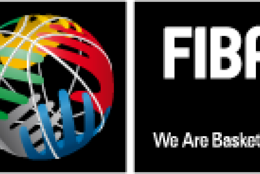 Logo Federasi bola basket internasional (FIBA).