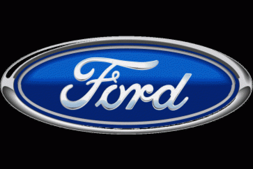 Logo Ford Motor. Ford akan membuka kembali pabriknya pada 18 Mei.