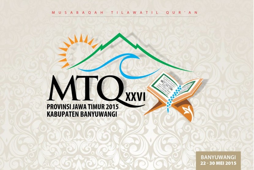 Logo MTQ Tingkat Jawa Timur di Bayuwani, 22-30 Mei 2015