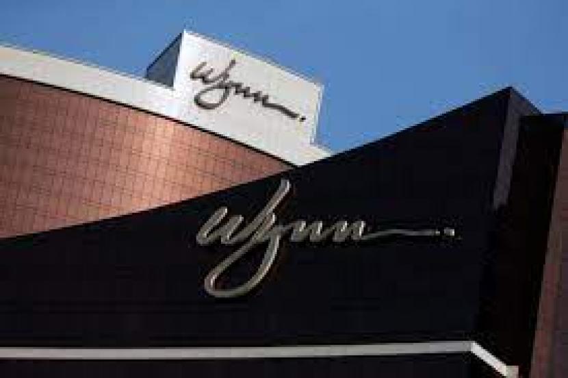 Logo operator hotel dan kasino Wynn Resorts di resor Wynn Macau di Makau, China, 8 Februari 2018. Uni Emirat Arab Buka Kasino, Pertama di Kawasan Teluk Arab