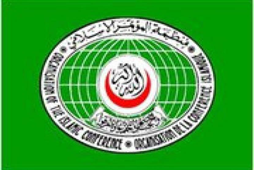 Logo Organisasi Konferensi Islam. Aljazair menyerukan para anggota OKI untuk bersatu di kancah internasional.