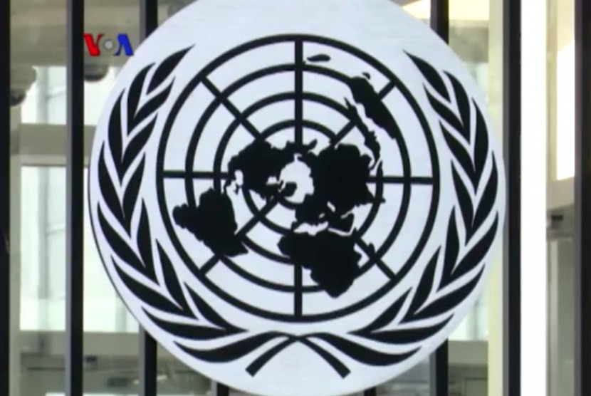 Logo PBB (ilustrasi). PBB mengeluarkan resolusi cegah kebencian agama respons kasus Swedia 
