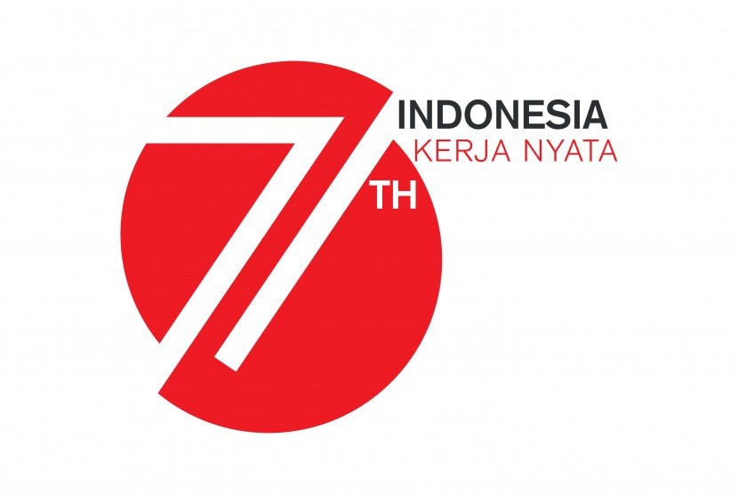 Logo perayaan ulang tahun Republik Indonesia ke-71 tahun.