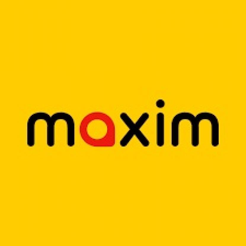 Logo perusahaan aplikator kendaraan transportasi online, Maxim.