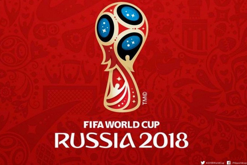 Logo Piala Dunia 2018 di Rusia.