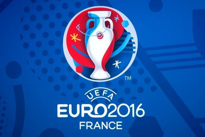Logo Piala Eropa 2016 di Prancis.