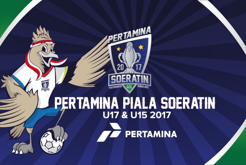 Logo Piala Soeratin pada 2017. PSSI menandai ulang tahunnya yang ke-90 dengan mengusulkan Soeratin Sosrosugondo, ketua umum pertama PSSI, menjadi pahlawan nasional.