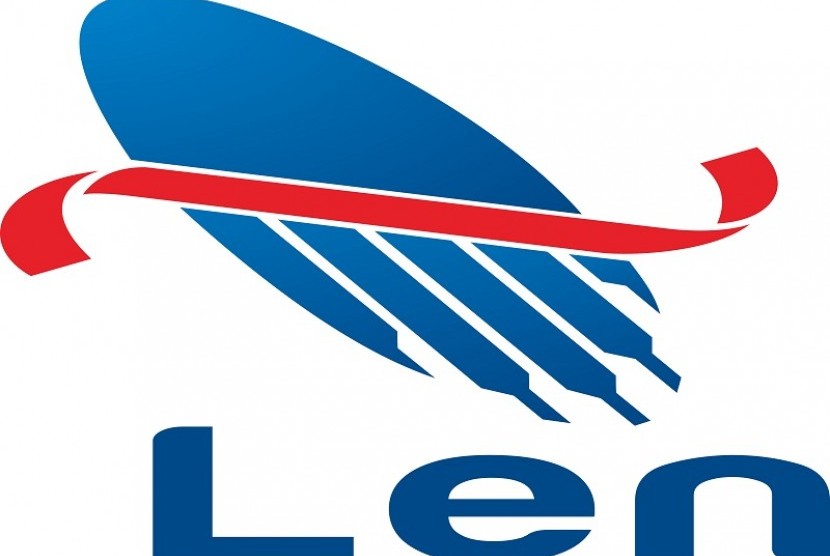 Logo PT Len Industri (Persero). PT Len akan menjadi lead integrator BUMN industri pertahanan.