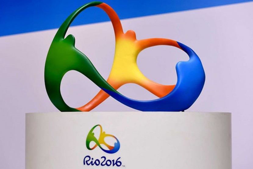  Logo resmi Olimpiade Rio 2016.