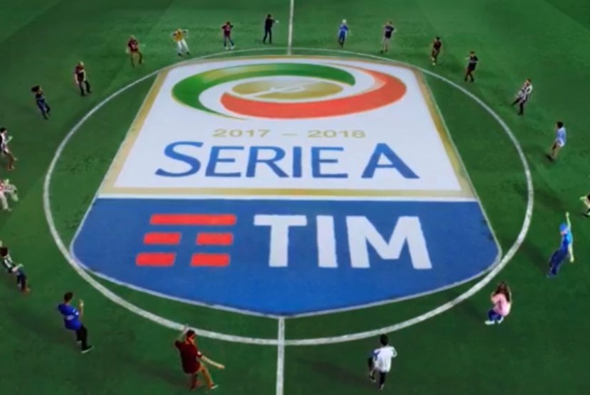 Logo Serie A Italia (ilustrasi). Pemerintah Italia melarang latihan tim-tim Serie A dan atlet lainnya hingga 13 April 2020.