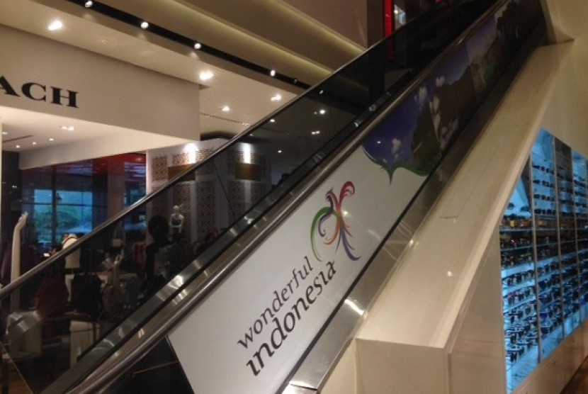 Logo Wonderful Indonesia di Galeries Lafayette