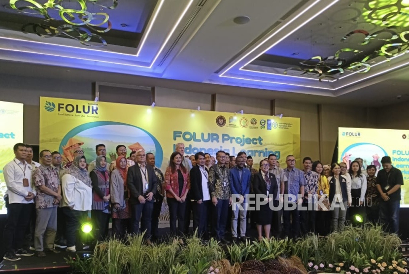 Lokakarya program Food Systems, Land Use, and Restoration (Folur), di Jakarta, Senin (16/6/2025).