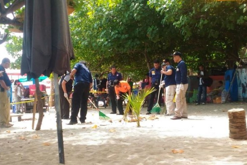 Lokasi kejadian dimana tubuh polisi Bali Wayan Sudarsa ditemukan.
