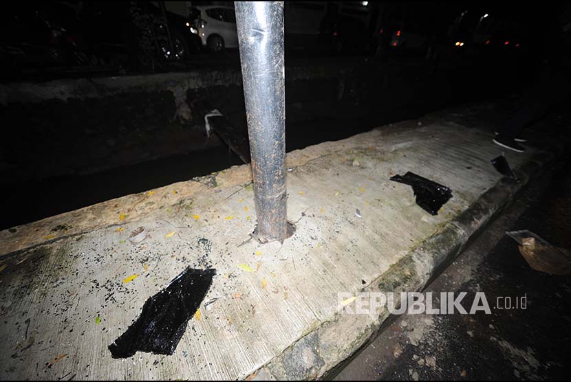 Setya Novanto's car hit electicity pole at Permata Berlina Street, South Jakarta on Thursday (November 16).