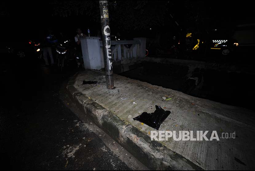 Lokasi kejadian kecelakaan Setya Novanto di Jalan Permata Berlina, Jakarta Selatan