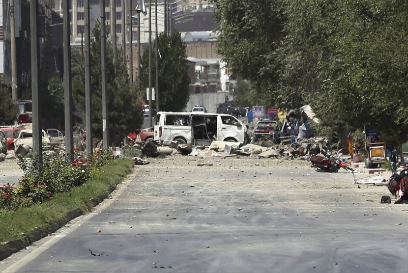 Lokasi ledakan di Kabul, Afghanistan