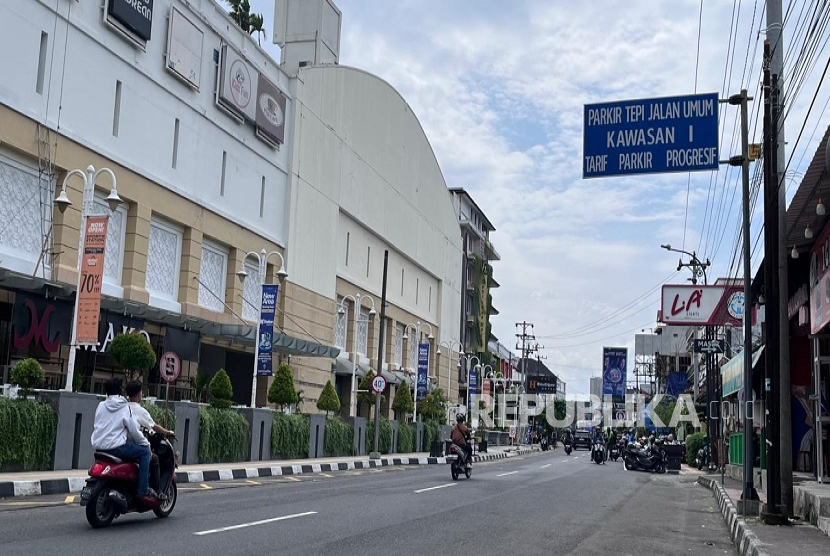 Lokasi parkir yang sudah beralih ke sistem digital.