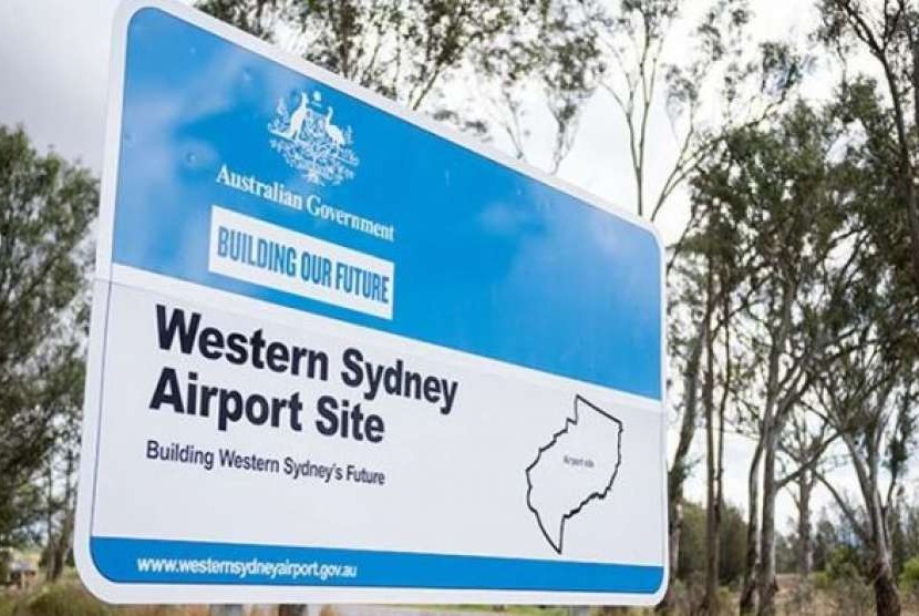 Lokasi pembangunan bandara kedua di Badgerys Creek di Sydney Barat.