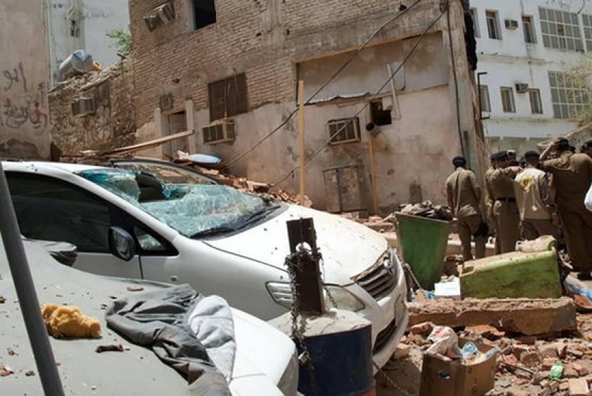 Lokasi pengebom bunuh diri yang diduga menargetkan Masjidil Haram, Makkah, Arab Saudi, Jumat (23/6).
