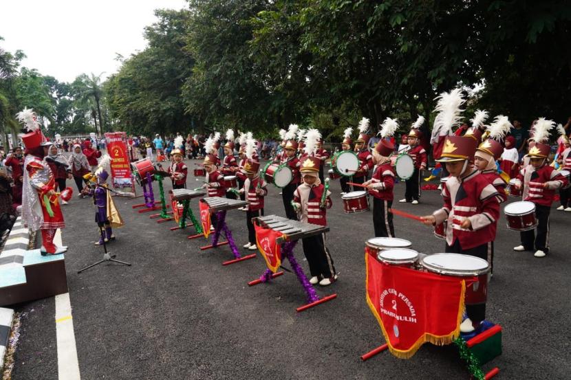 Lomba Marching Concert Gubernur Championship tahun 2024. Kegiatan ini berlangsung di Halaman Rumah Dinas Gubernur, Griya Agung Palembang, Sumatera Selatan. 