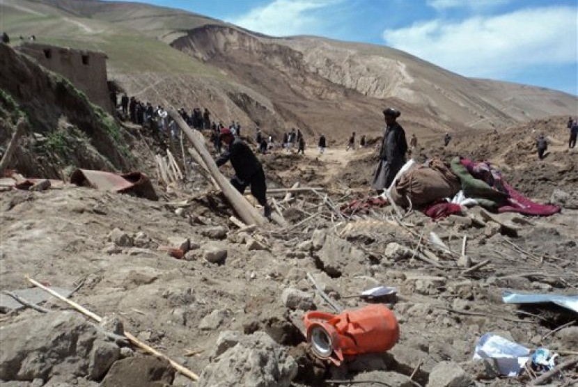 Longsor di Afghanistan.