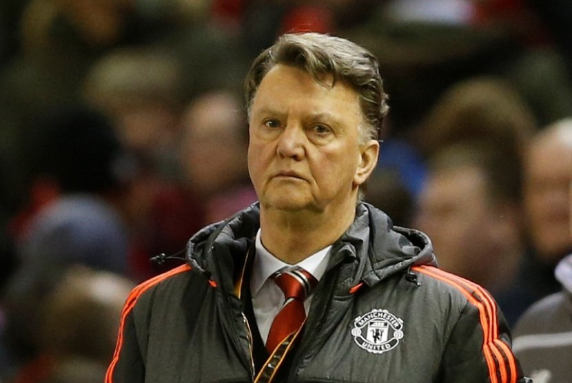 Louis van Gaal saat masih melatih Manchester United.