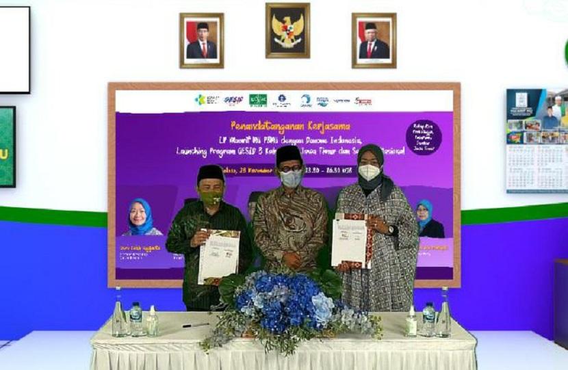 LP Maarif bersama Danone Indonesia berkolaborasi dengan melakukan penguatan pengetahuan dan kesadaran warga sekolah dan madrasah pada isu kesehatan dan gizi sejalan dengan panduan Gesid (Generasi Sehat Indonesia).